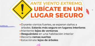 Emite Protección Civil recomendaciones ante fuertes vientos