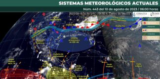 Onda tropical número 21 se desplazará esta tarde por el estado