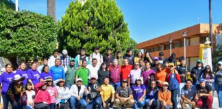 Contribuyen Luis Alfonso Silva Romo y estudiantes al objetivo la mejora de espacios educativos