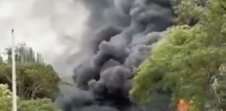 Mueren 8 personas calcinadas en choque