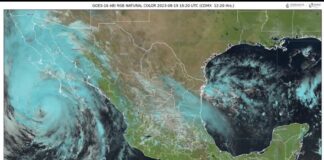 Hilary ocasiona lluvias torrenciales en Baja California Sur e intensas en Baja California, Sinaloa y Sonora