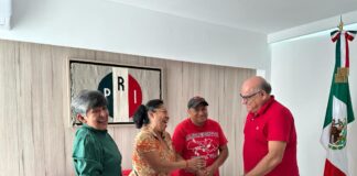 Apoya PRI estatal a familias de la mazateca y Oaxaca de Juárez