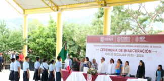 Inaugura CSEIIO Ciclo Escolar 2023- 2024 en Coatecas Altas