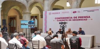 Mantienen dependencias trabajos coordinados por la paz y seguridad en Oaxaca