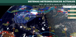 Onda tropical número 20 llegará a tierras oaxaqueñas la tarde de este martes