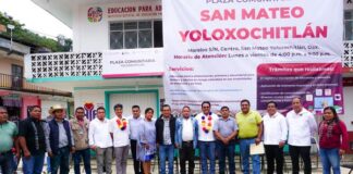 Inauguran Plaza Comunitaria del IEEA en San Mateo Yoloxochitlán