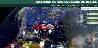 Reporta Protección Civil actividad de lluvias moderadas en mayor parte del estado