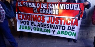 Pobladores de San Miguel El Grande piden justicia