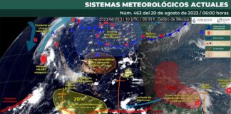 Salida de la onda tropical número 23 traerá lluvias ligeras en el estado