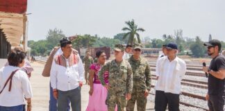 Avanza obra ferroviaria en Matías Romero, traerá economía y desarrollo a Oaxaca