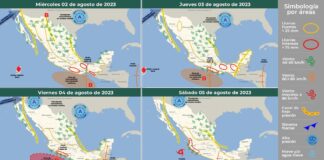 Onda tropical 18 ocasionará lluvias puntuales en zonas de Oaxaca