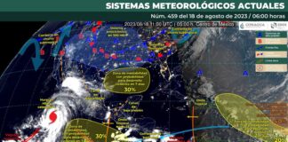 Onda tropical número 23 llega al estado de Oaxaca esta tarde