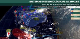 Durante las próximas 48 horas se prevén fuertes lluvias en todo el estado