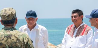 Supervisan Gobierno de Oaxaca y de la República avances de modernización y rehabilitación en Puerto de Salina Cruz