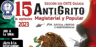 Sección 22 dará “Anti Grito” en Oaxaca