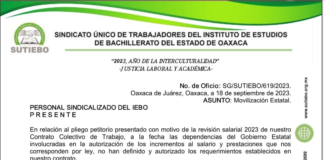 SUTIEBO anuncia paro de labores