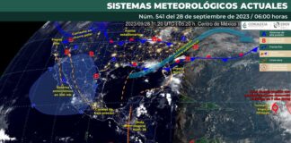 Lluvias y tormentas aisladas provocará Onda tropical número 28 informa Protección Civil