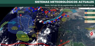 Poca actividad de lluvias para el estado por Onda tropical número 28