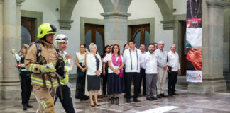 Encabeza Gobernador Salomón Jara Segundo Simulacro Nacional 2023 desde Palacio de Gobierno
