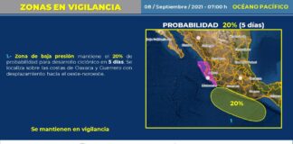 Se forma la depresión tropical 16-E