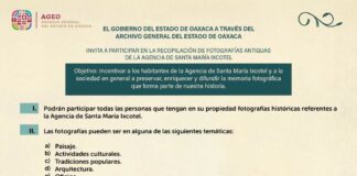 AGEO abre convocatoria para participar en recopilación de fotografías antiguas de Santa María Ixcotel