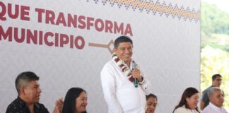 Lleva Salomón Jara Estrategia Trabajo que Transforma tu Municipio con recursos por 8.1 mdp a Santa María Yavesía