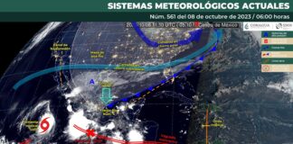 Se prevén lluvias fuertes aisladas, oleaje elevado y marejadas en zona costera