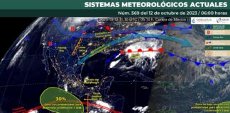 Se pronostican lluvias aisladas, actividad eléctrica y rachas de viento para este jueves