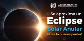 Invita Secretaría de Administración a observar el eclipse en el Planetario Nundehui