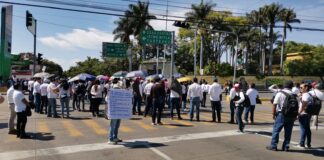Trabajadores del Poder Judicial de Oaxaca extienden bloqueos