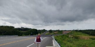 Supervisa Protección Civil tramos carreteros del Corredor Interoceánico del Istmo de Tehuantepec