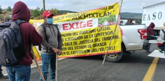 Pobladores de Xochixtlán bloquean carretera federal 190 en Huajuapan