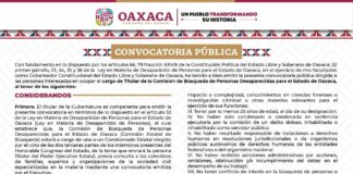 Presenta CADH Convocatoria Pública para la titularidad de la Comisión de Búsqueda de Personas Desaparecidas