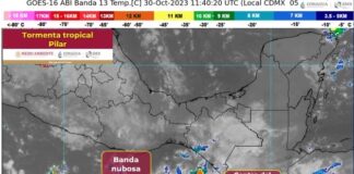 Protección Civil mantiene monitoreo ante fortalecimiento de tormenta tropical Pilar