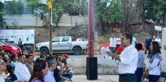 Asamblea Informativa en Guadalupe Victoria con Luis Alfonso Silva Romo, Laura Estrada Mauro y Antonino Morales Toledo”