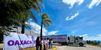 Respalda DIF Oaxaca al pueblo de Guerrero con 132 toneladas de alimentos