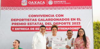 Ofrece Gobierno de Oaxaca mayores estímulos para el deporte oaxaqueño