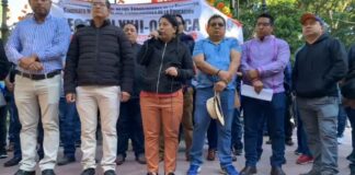 Inicia Sección 22 jornada de protestas en el marco del Primer Informe de Salomón Jara