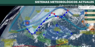 Protección Civil emite alertamiento por frente frío número 11