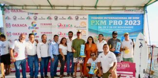 Sectur Oaxaca premia a ganadores del Torneo Internacional de Surf PXM Pro 2023