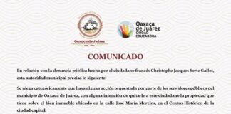 Rechaza municipio capitalino señalamientos de ciudadano francés.