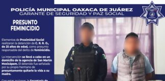 Policía Municipal detiene a presunto responsable del delito de feminicidio