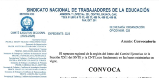 Sección 22 anuncia paro de 72 horas en el Istmo