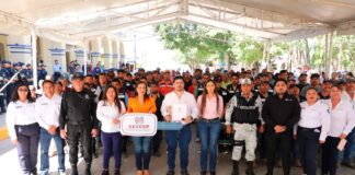Con entrega de equipamiento el Gobierno del Estado fortalece a cuerpos de segurida