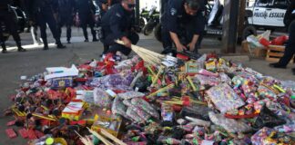 Decomisan una tonelada de pirotecnia en el interior de la Central de Abasto