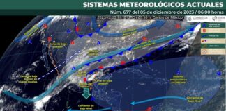 Evento de Norte muy fuerte en el Istmo, lluvias escasas y cielo nublado en gran parte del estado