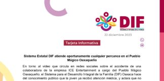 Sistema Estatal DIF atiende oportunamente cualquier percance en el Pueblo Mágico Oaxaqueño
