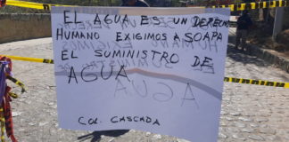 Por falta de agua, vecinos bloquean accesos a la colonia la Cascada