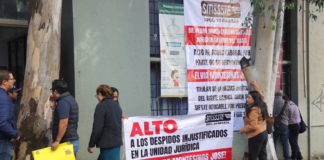 Sindicalizados del ISSSTE retoman protestas, piden restitución de sus compañeros