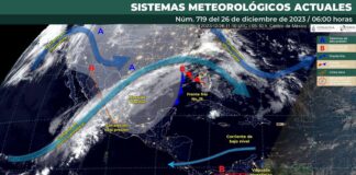 Pronostican nublados, lluvias ligeras y aire frío para algunas regiones del estado